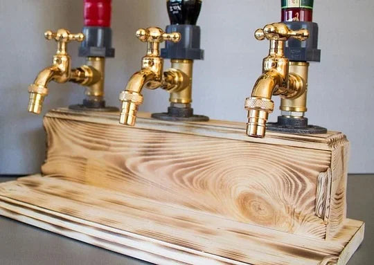 Liquor Alcohol Whiskey wood Dispenser