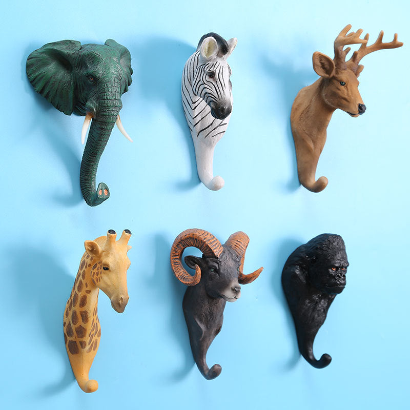 Animal retro hooks wall hangings