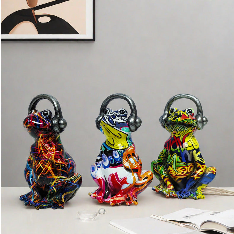 frog ornaments home decoration