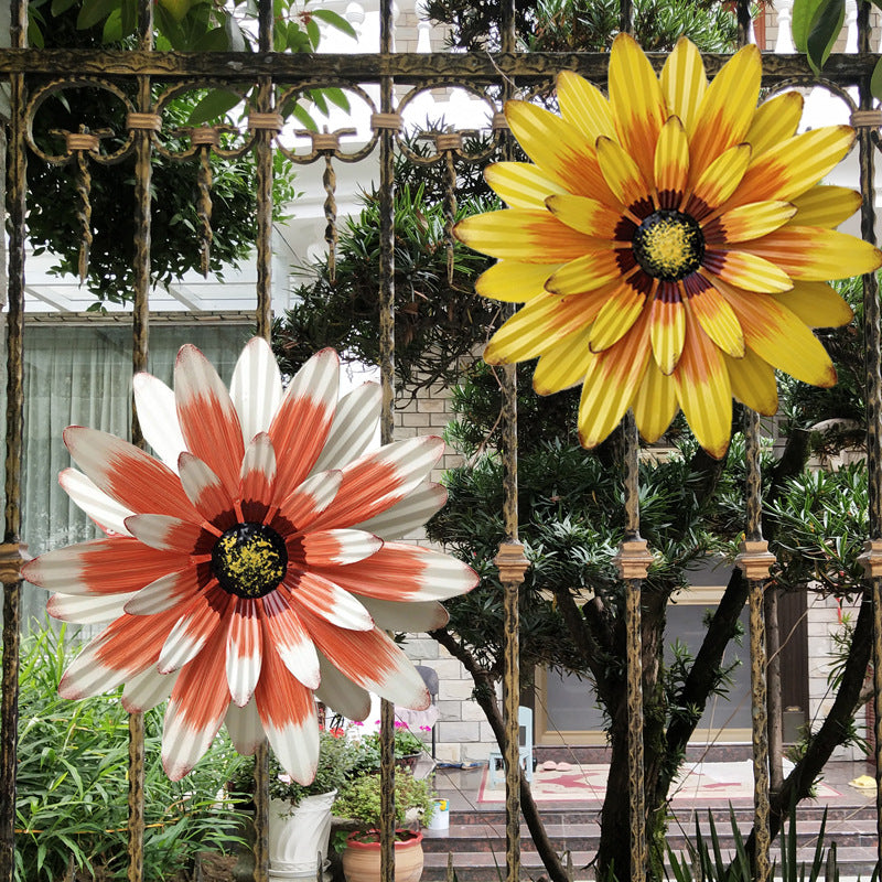 Handmade 3D Metal Flowers Wall Decor