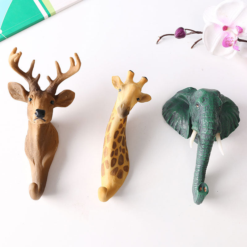 Animal retro hooks wall hangings