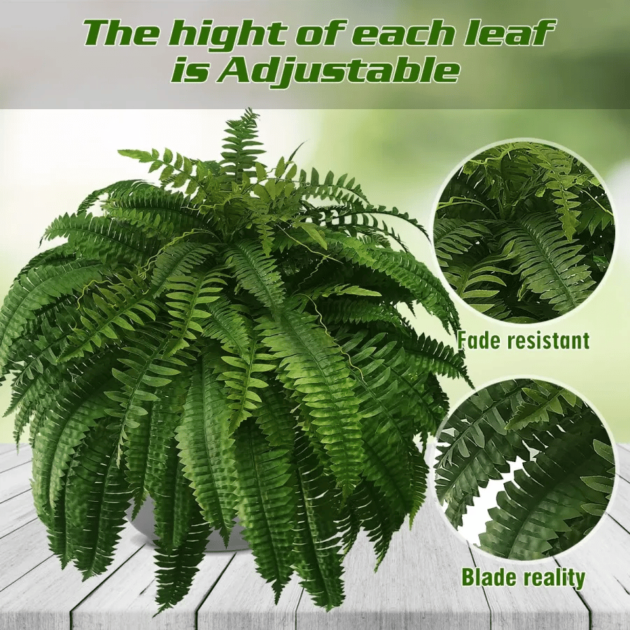 UV Resistant Lifelike Artificial Boston Fern