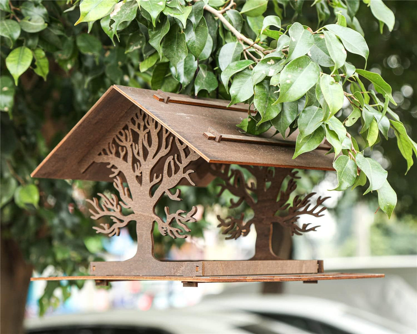 Hanging Wood Bird Houses