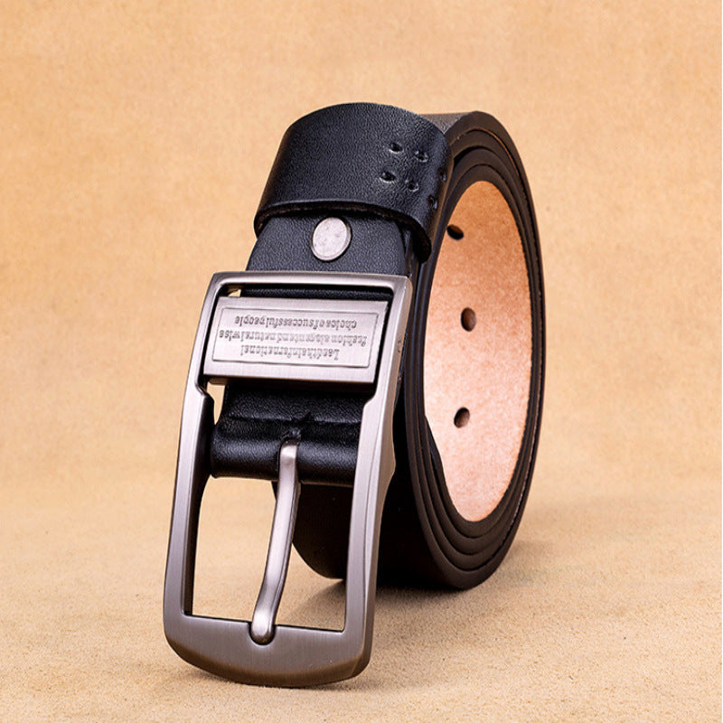 [Practical gift for him] Men's business leather belt