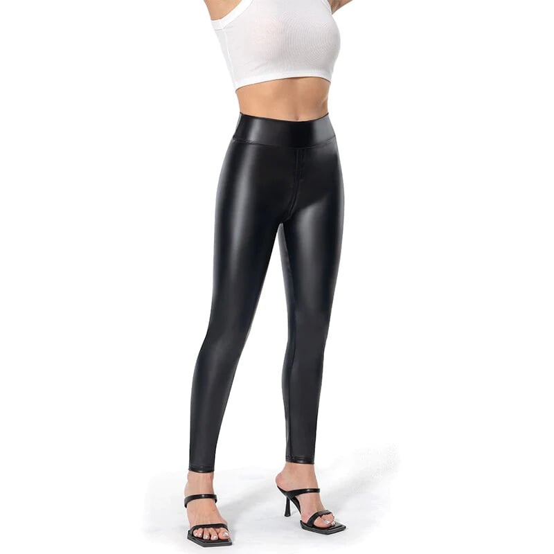 Matte Leather Trousers - Buy two and get free shipping!