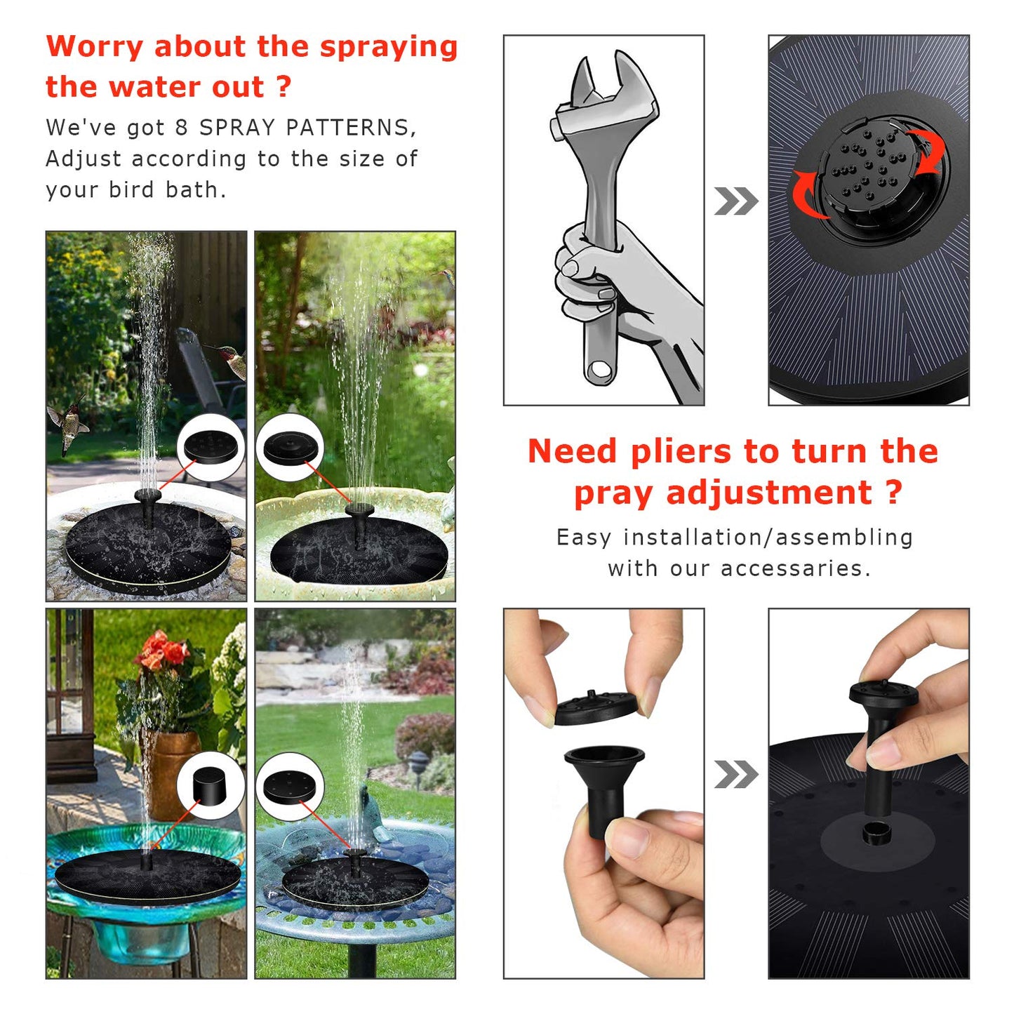 Solar outdoor fountain-The perfect garden decoration