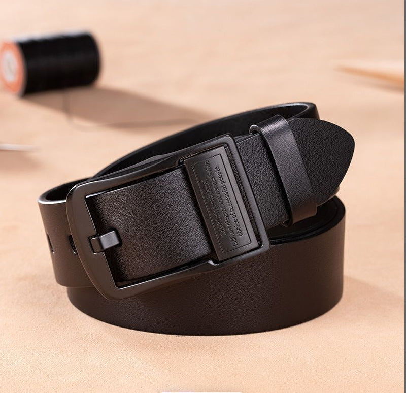 [Practical gift for him] Men's business leather belt