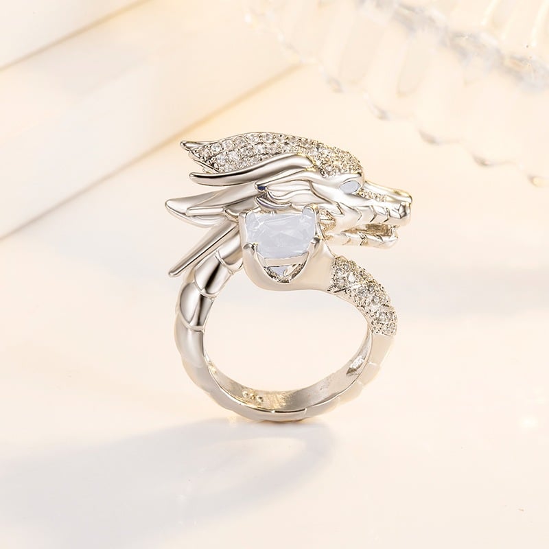 Handmade Silver Dragon Ring