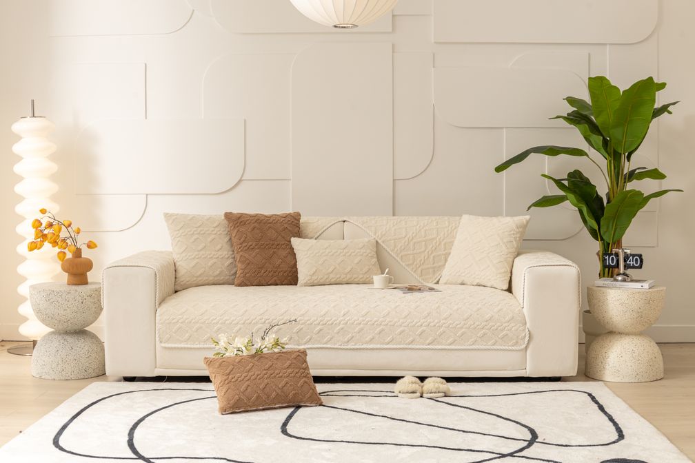 Classic One-Piece Sofa Slipcover