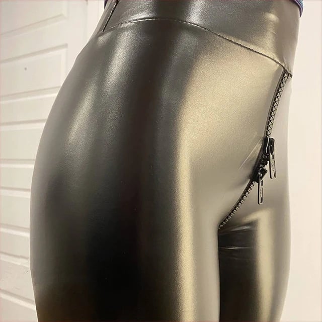 Matte Leather Trousers - Buy two and get free shipping!