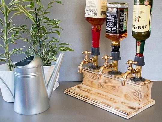 Liquor Alcohol Whiskey wood Dispenser