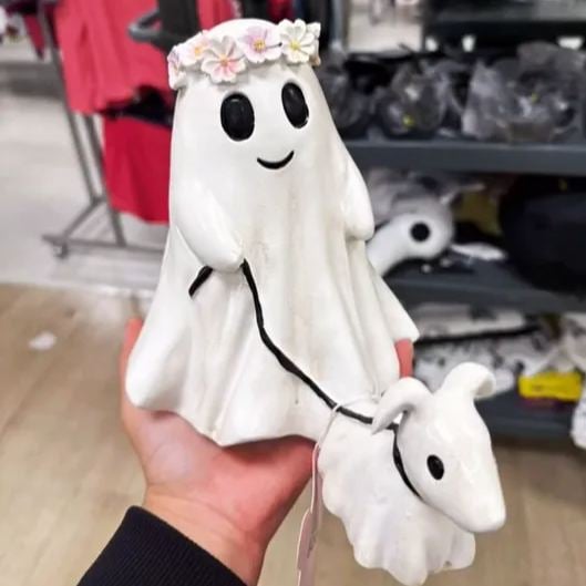 2024 Halloween Ghost Walking Dog Statue👻