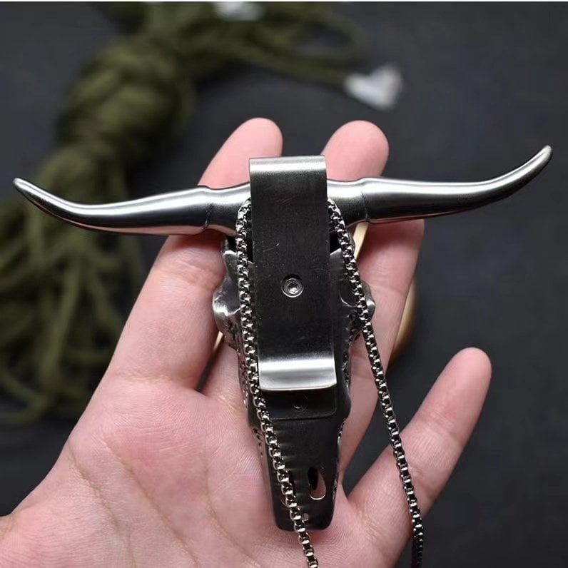 Tactical Stainless Steel Bull Headgear Belt Buckle(Buy 2 Free Shipping)