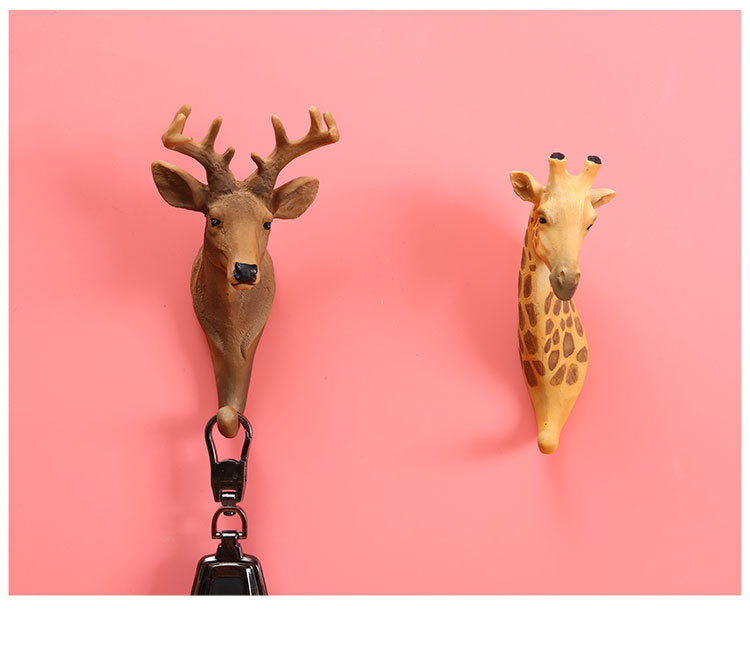 Animal retro hooks wall hangings