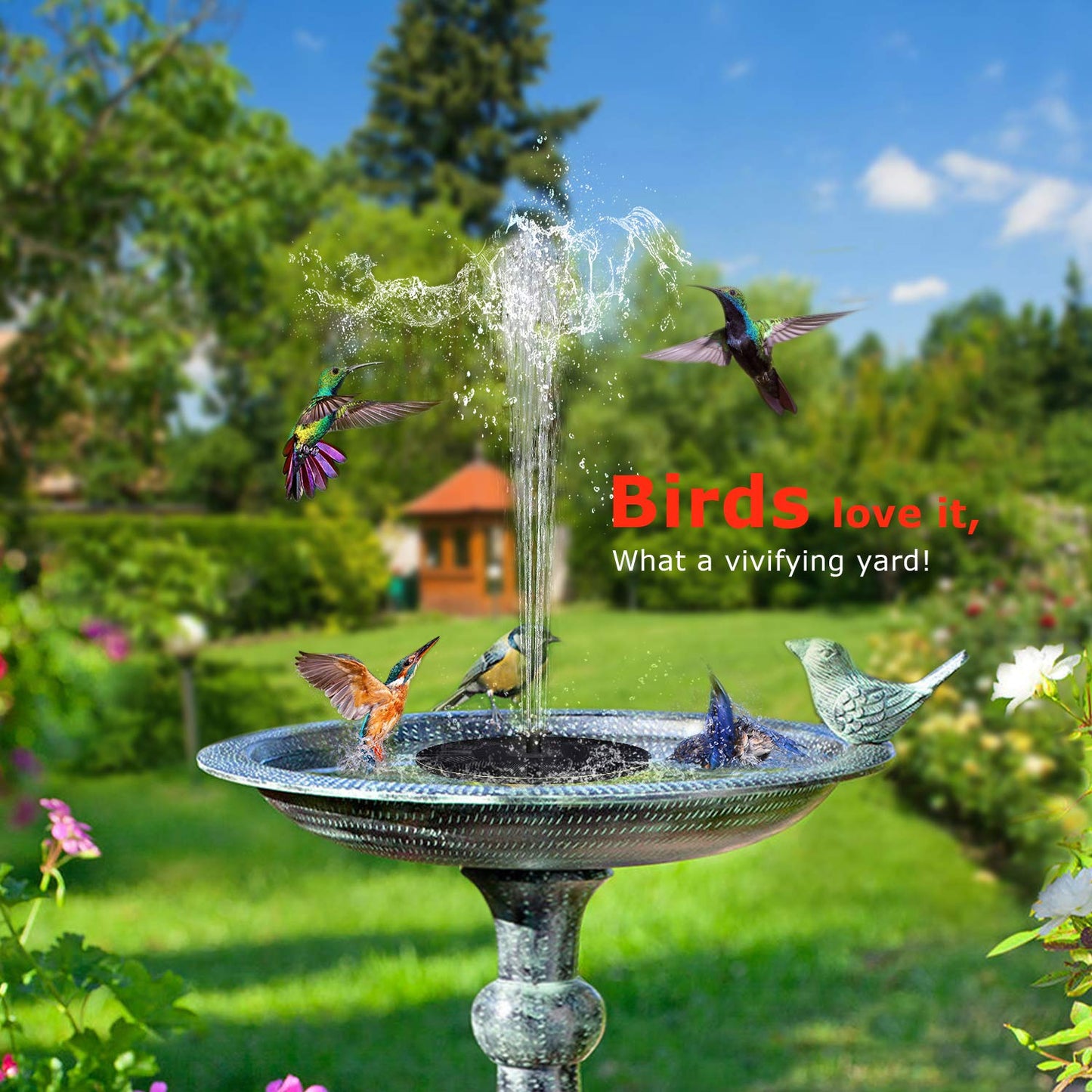 Solar outdoor fountain-The perfect garden decoration