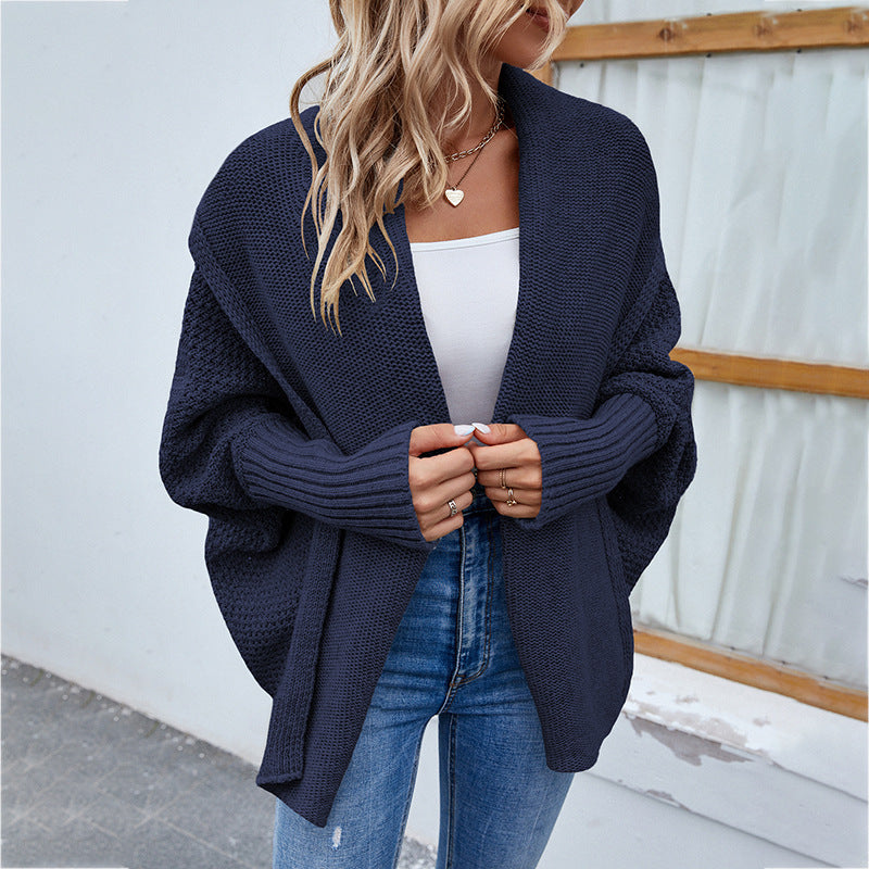 wide sleeve knitted cardigan