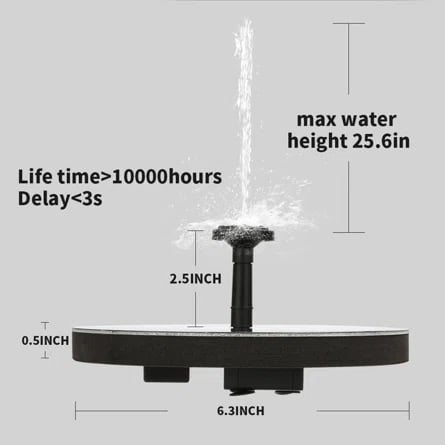 Solar outdoor fountain-The perfect garden decoration