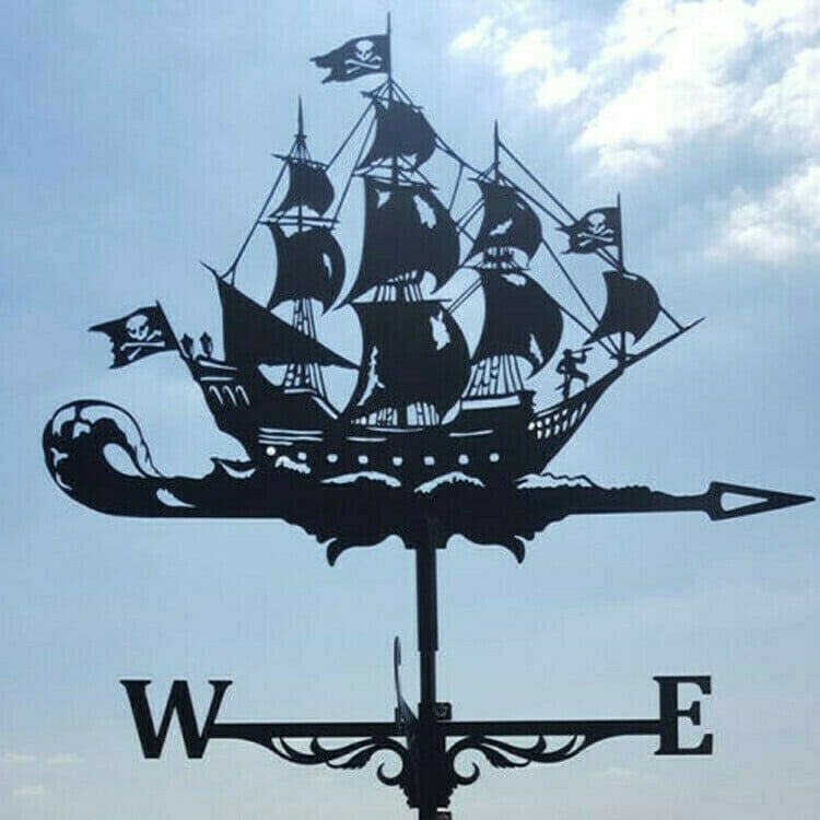 Stainless steel weather vane (rustic style weather vane garden decoration)