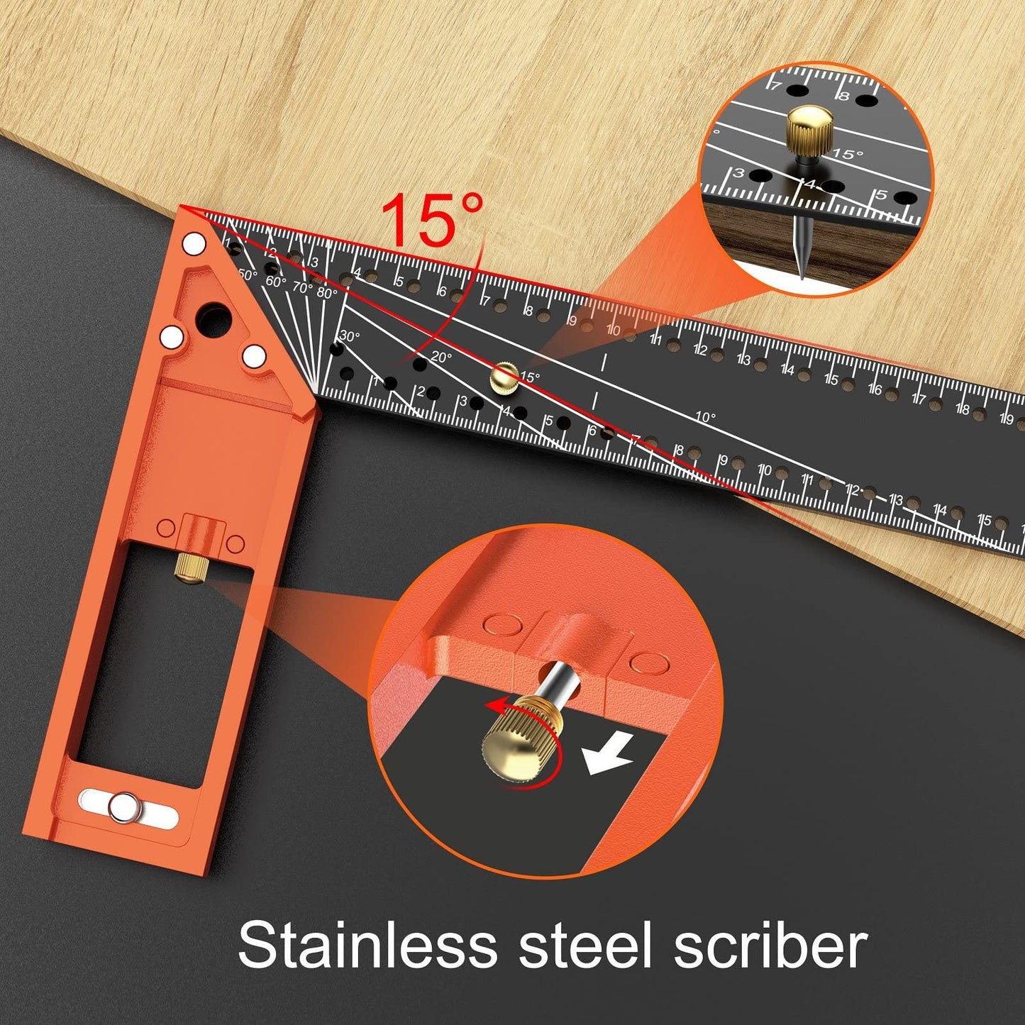 Multi-angle measuring ruler