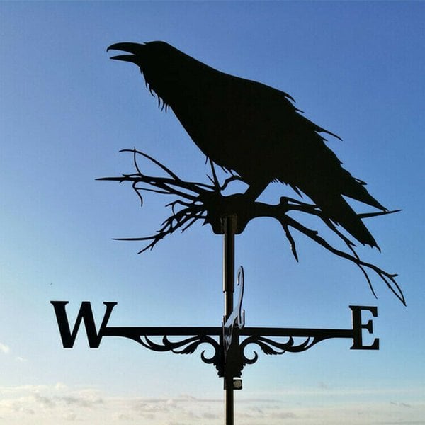 Stainless steel weather vane (rustic style weather vane garden decoration)