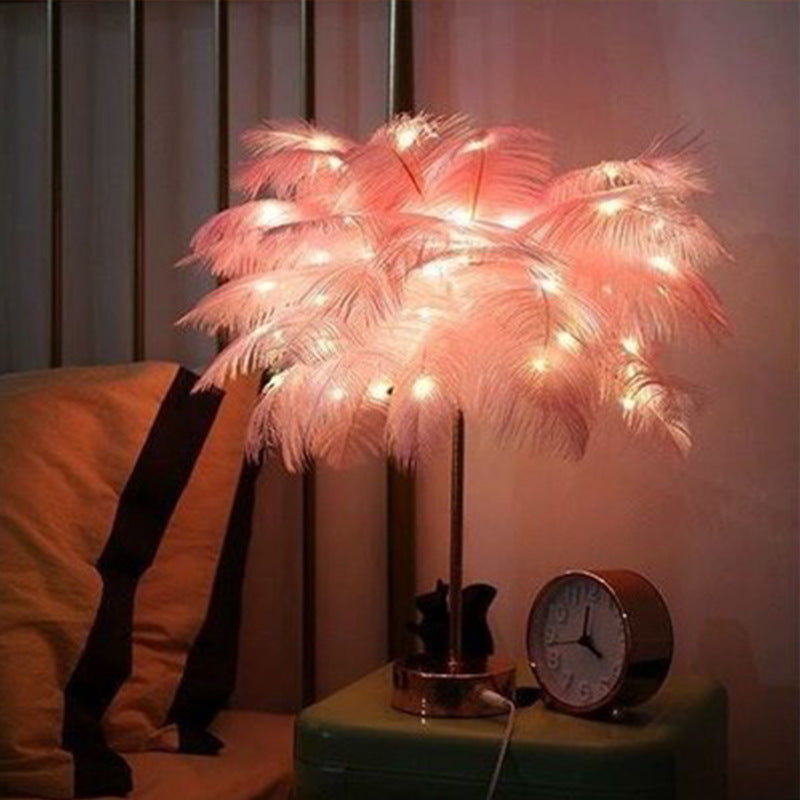 Christmas Feather Decorative Lights