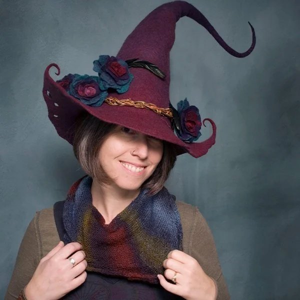 Last Day Promotion 49% OFF  Halloween Party Felt Witch Hats