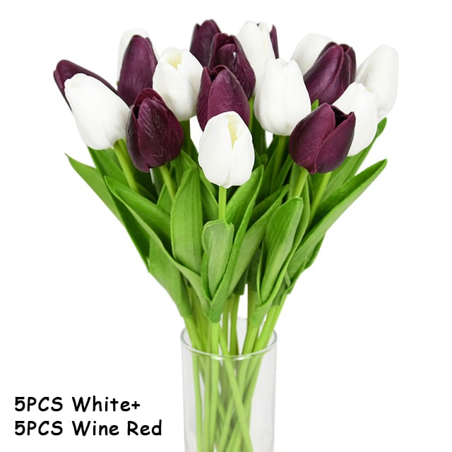 High Quality Artificial Latex Tulips(PCS 10)