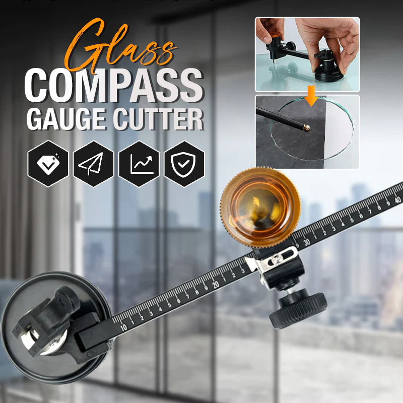 Glass Compass Gauge Cutter Circle Diameter Compasses Cutting Glass Tools Industrial Grade Home Use