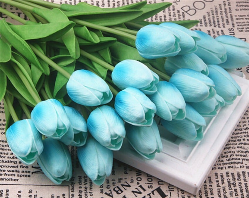 High Quality Artificial Latex Tulips(PCS 10)