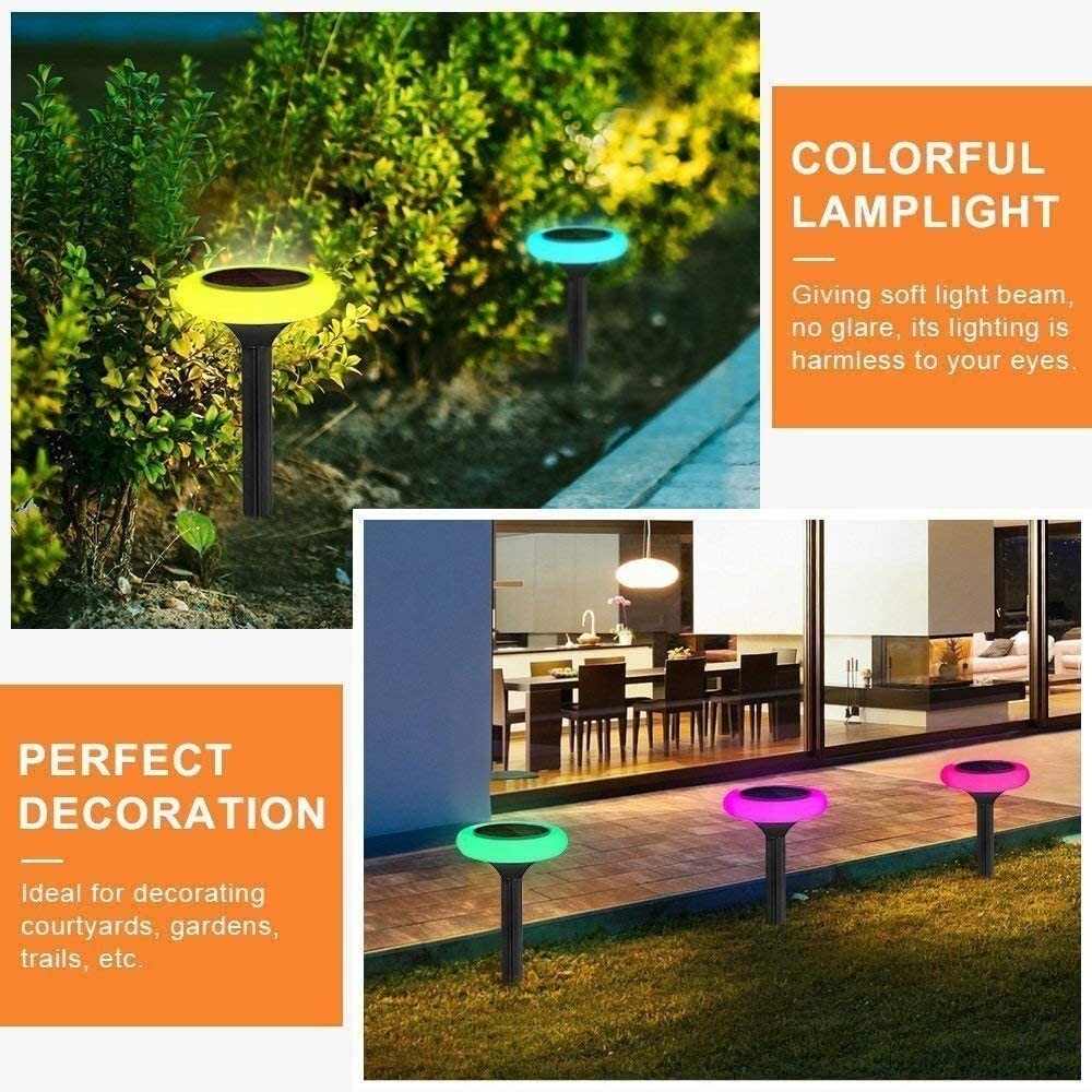 Solar colorful lawn light