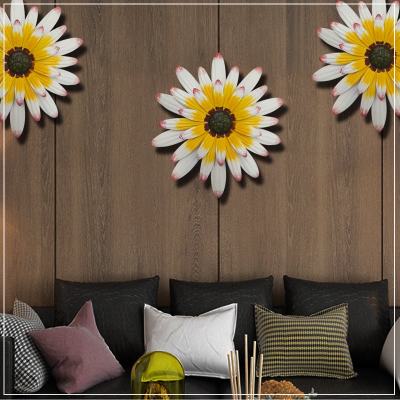 Handmade 3D Metal Flowers Wall Decor