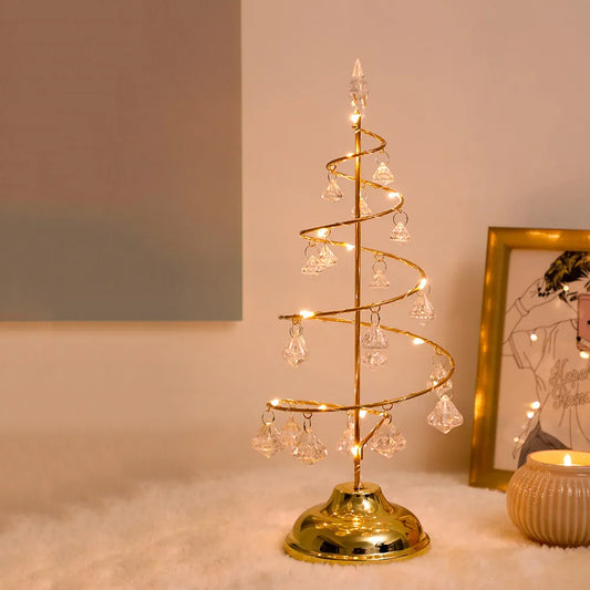 Christmas Decorations Crystal Tree Lamp