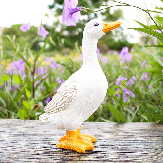 Duck Figurine Waterproof Resin Garden Ornaments