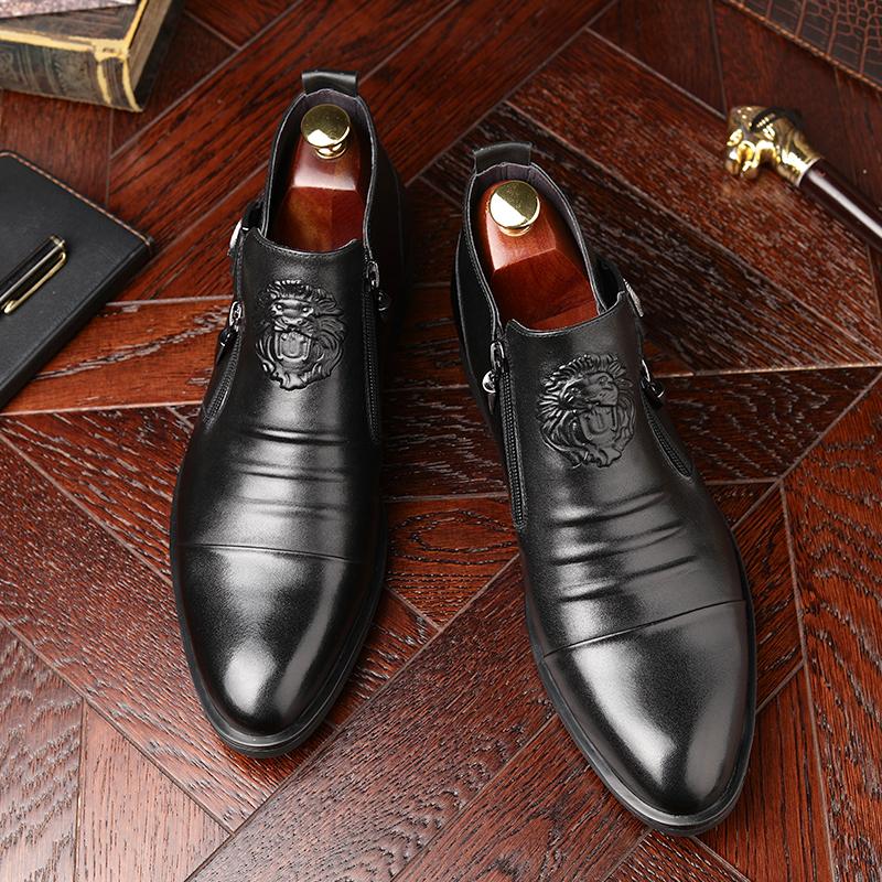 Italian cowhide business shoes