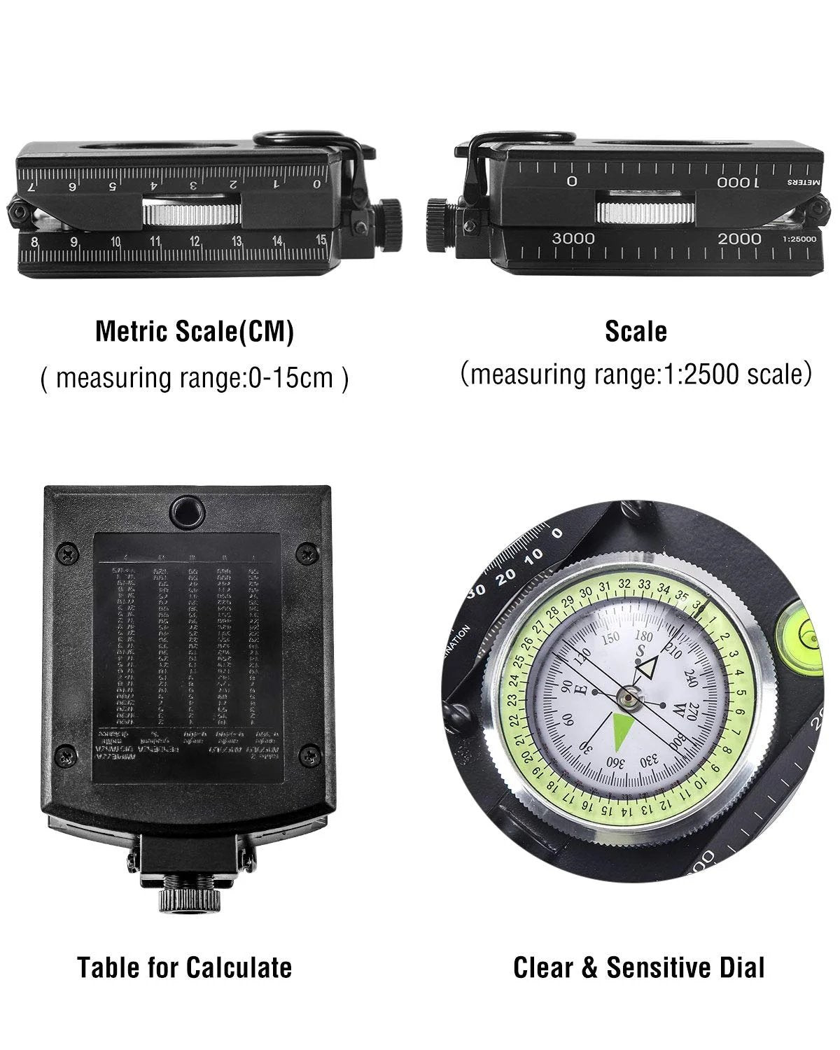 Multifunctional Military Aiming Navigation Compass