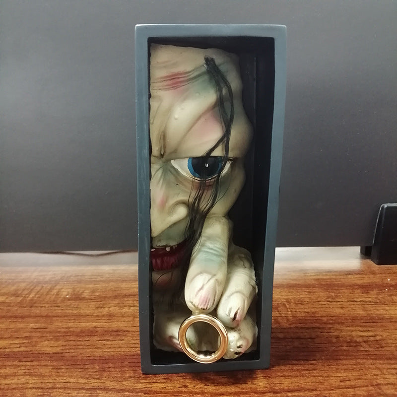 Halloween Horror Back to Soul Clown Bookmark Creative Decor Monster Resin Ornament on Bookshelf