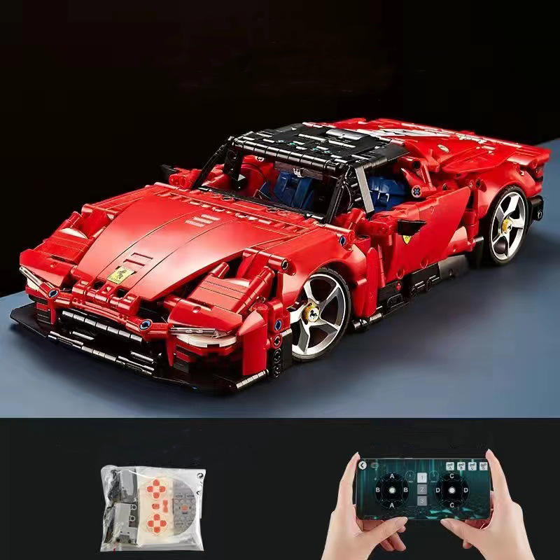 Building block cyberpunk style Rambo remote control car