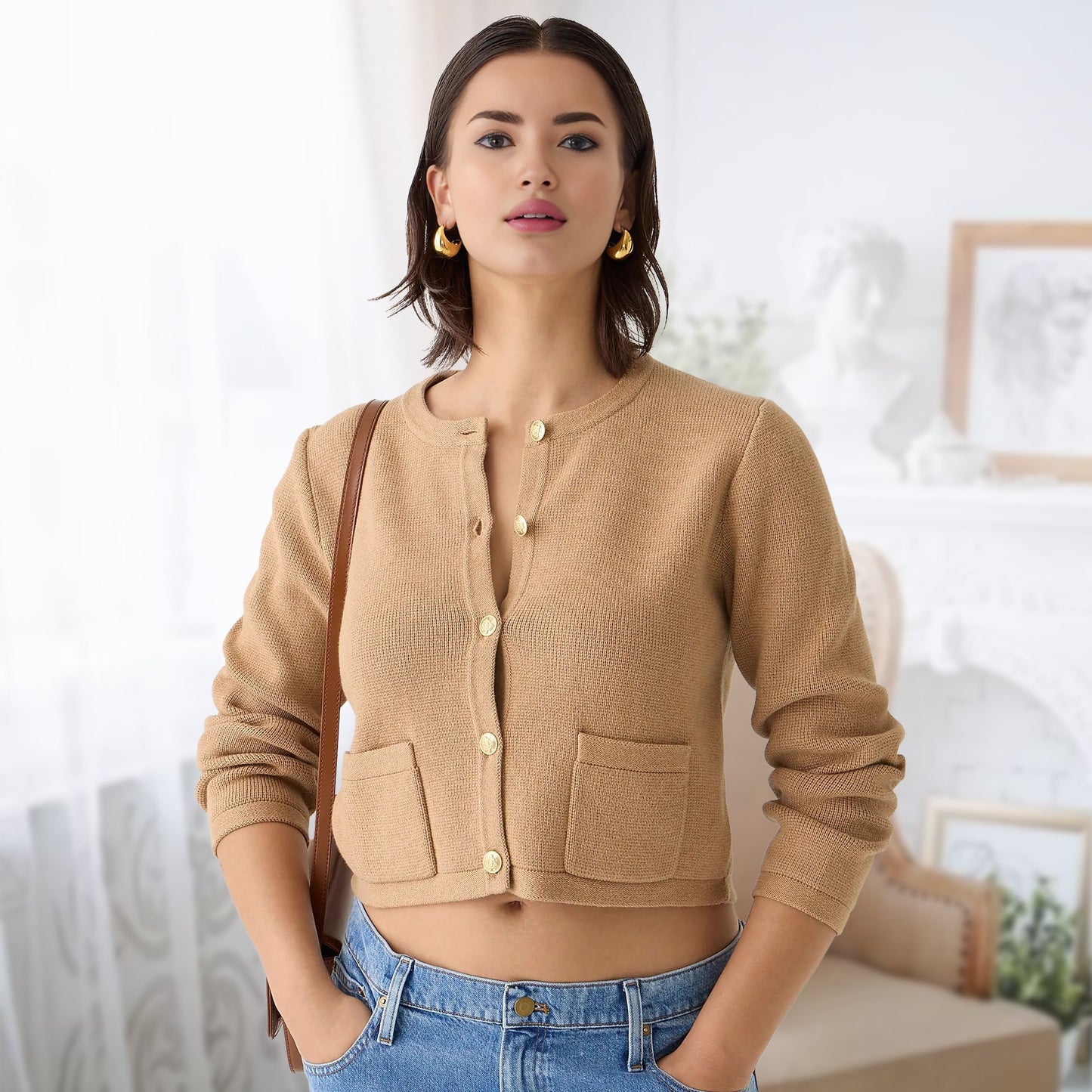 Last Day 50% OFF Lady Patch Pocket Cardigan(Buy 2 Free Shipping)