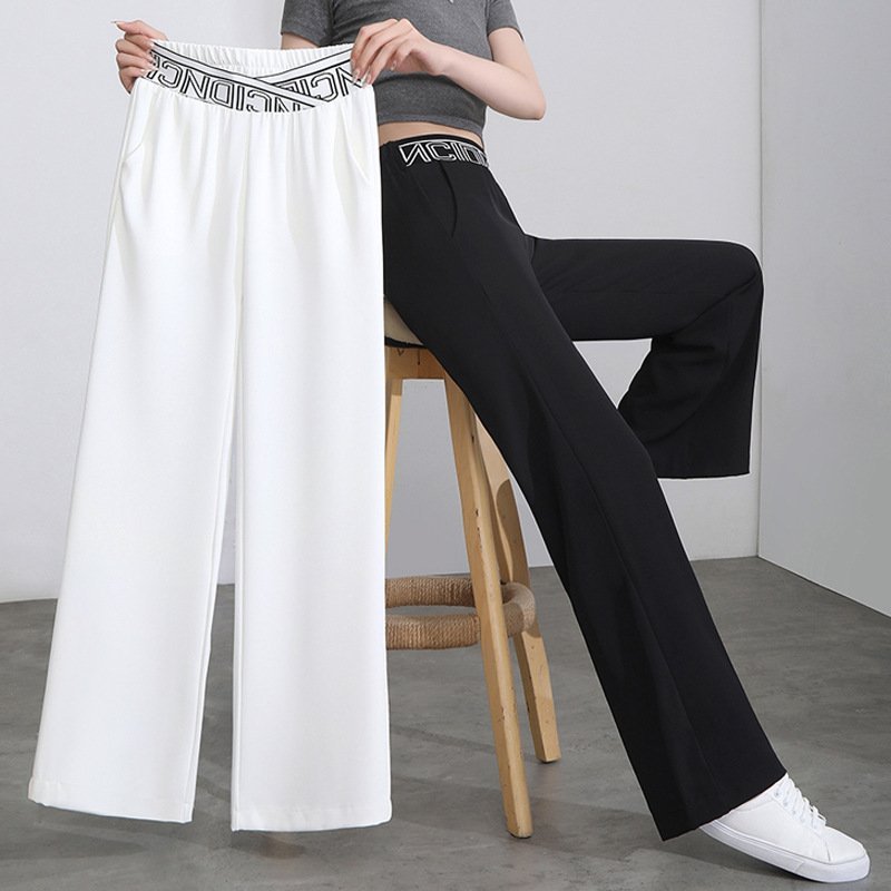 Silk High Waist Wide-leg Pants