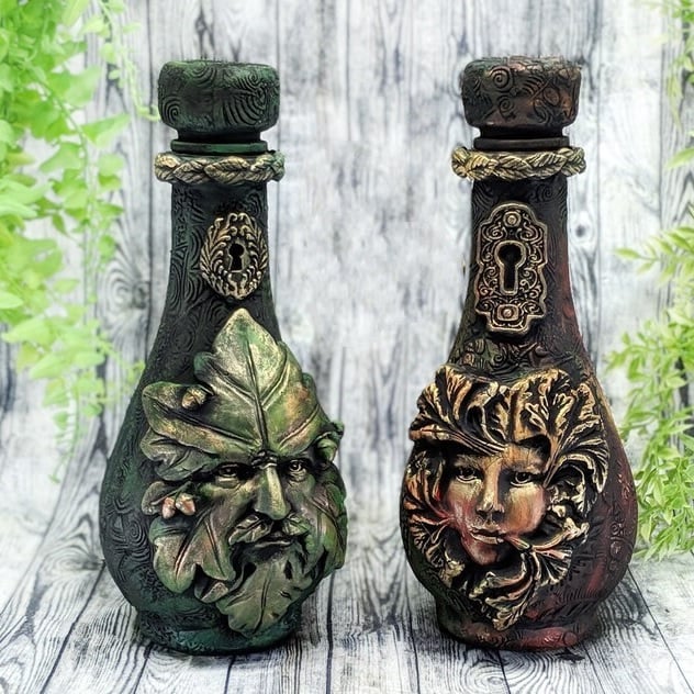 Christmas Hot Sale 49% OFF - Handmade Witchcraft Sculpture Potion Bottle