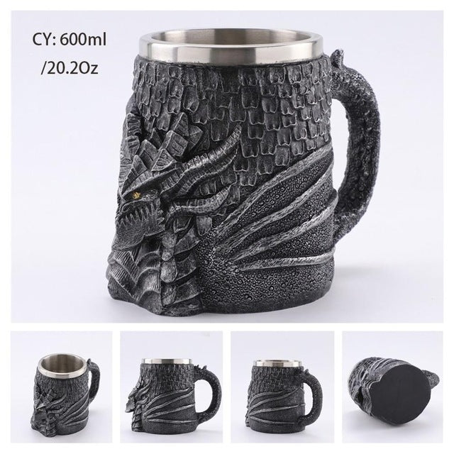 Fantasy Adventure Resin / Stainless Steel Mug