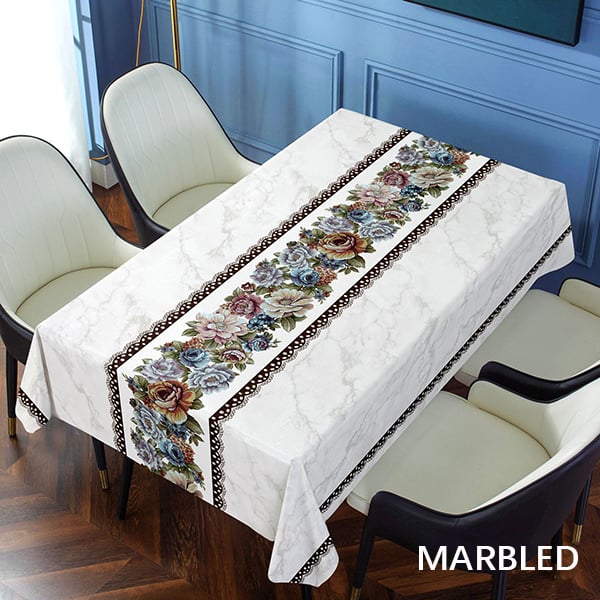 Waterproof and oil-proof embroidered tablecloth