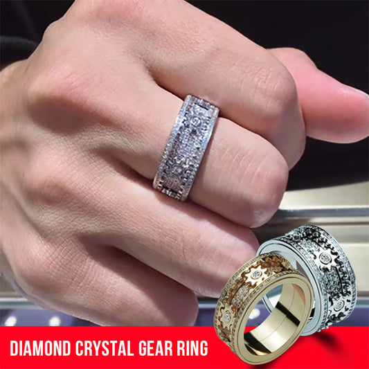 Diamond Crystal Gear Ring