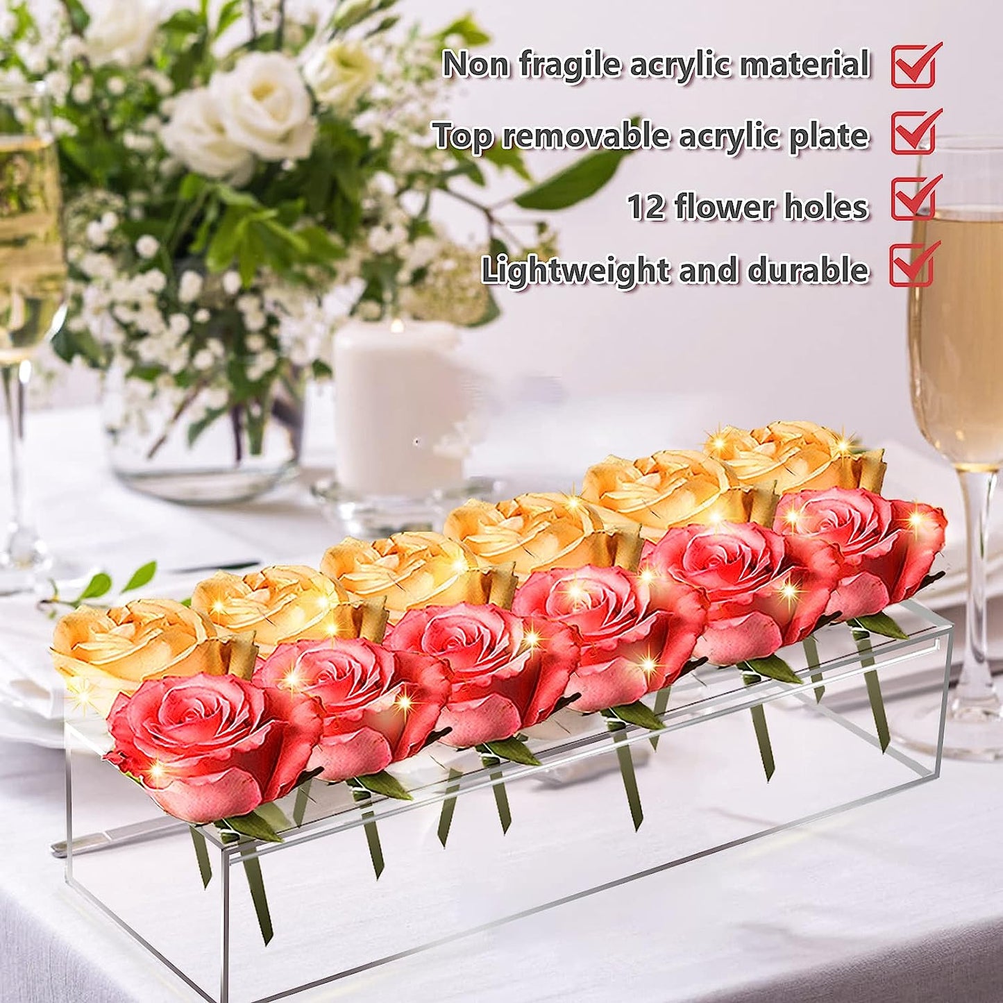 BIG SALE - 50% OFFClear Acrylic Flower Vase Mother's Day Gift (Buy 3 Free Shipping)