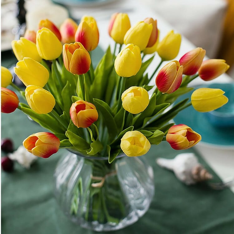 High Quality Artificial Latex Tulips(PCS 10)