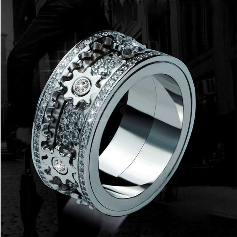 Diamond Crystal Gear Ring