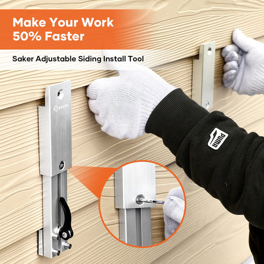 Unique Advantages-Adjustable Siding Install Tool