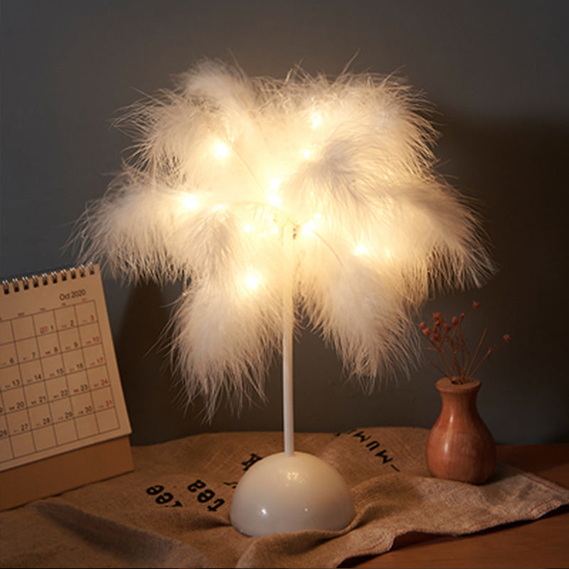 Christmas Feather Decorative Lights