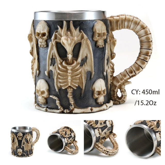 Fantasy Adventure Resin / Stainless Steel Mug