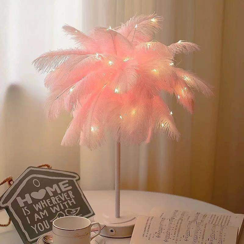 Christmas Feather Decorative Lights